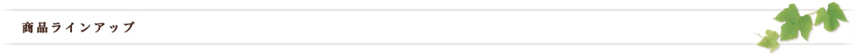 商品ラインアップ